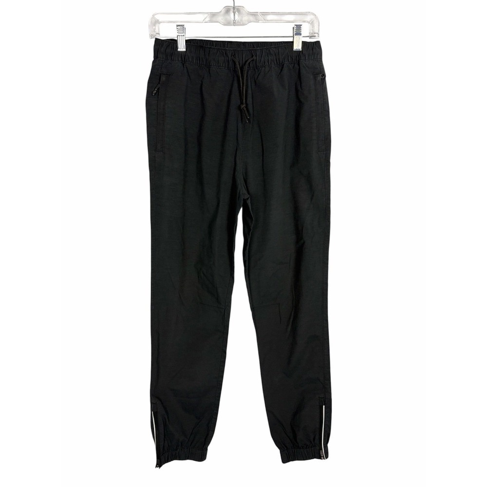 H&M Men's Regular Fit Black Utility Jogger Pants XS Zip Ankle Drawstring